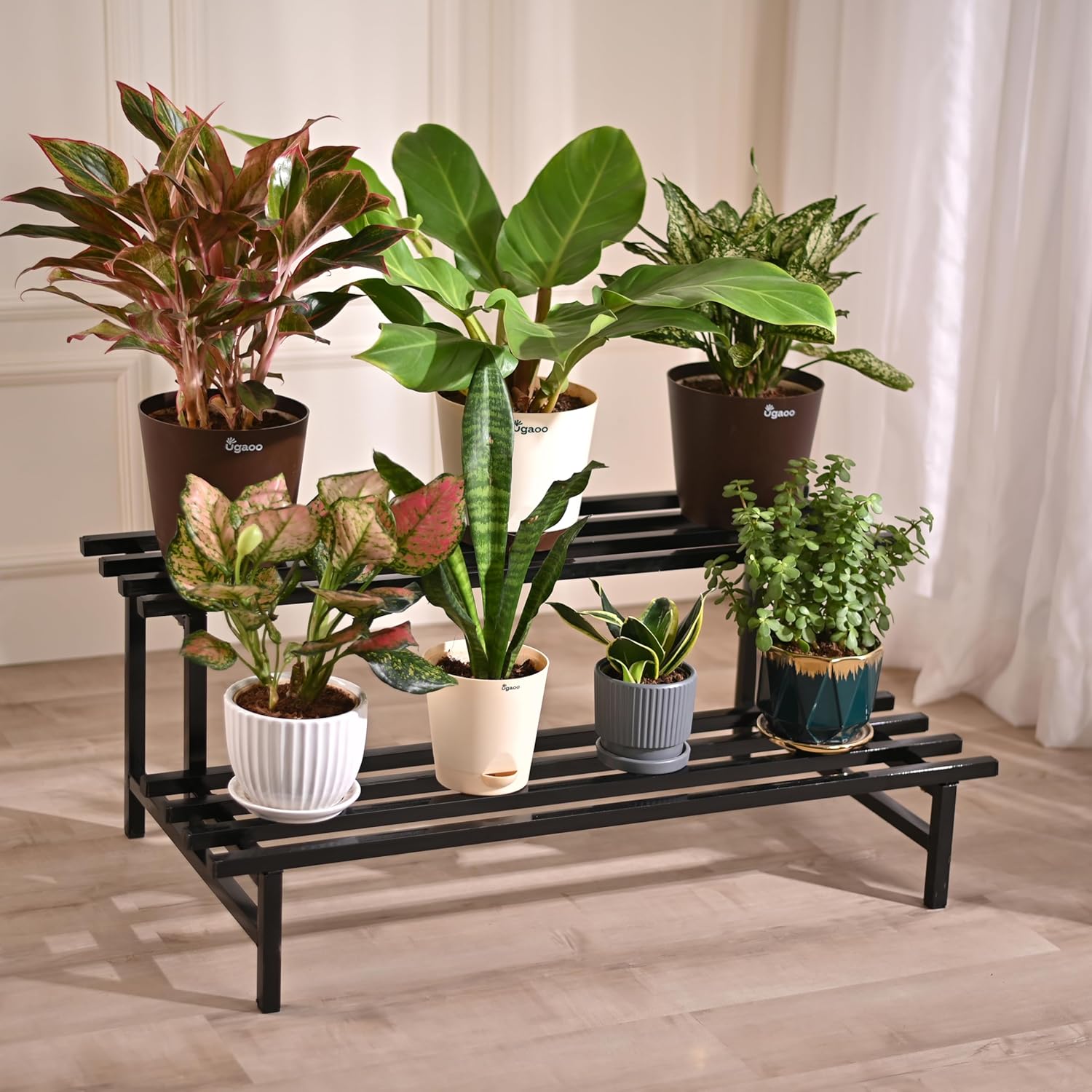 2 Layer Heavy Metal Plant Stand MPS-051